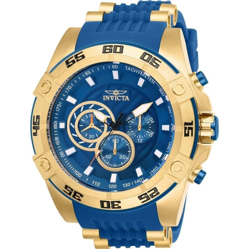 Invicta Men's 25508 Speedway Blue and Gold-Tone Stainless Steel Watch