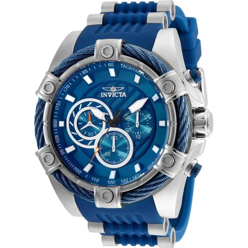 Invicta Men's 25524 Bolt Blue and Silver Polyurethane and Stainless Steel Watch