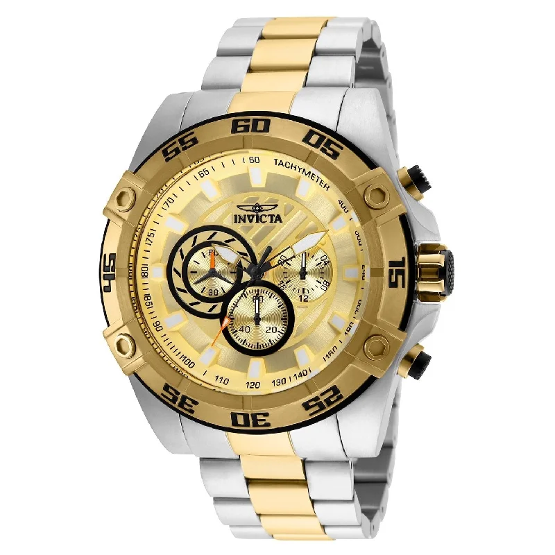 Invicta Men's 25537 Speedway Gold-tone and Silver Stainless Steel Watch