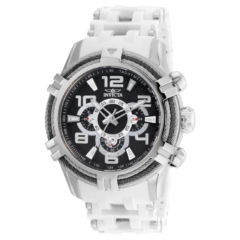 Invicta Men's 25554 Bolt White and Silver Inserts Polyurethane and Stainless Steel Watch