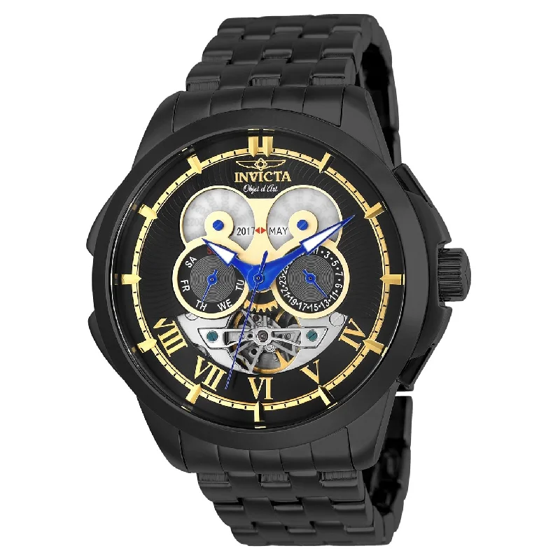 Invicta Men's 25582 Objet D Art Black Stainless Steel Watch