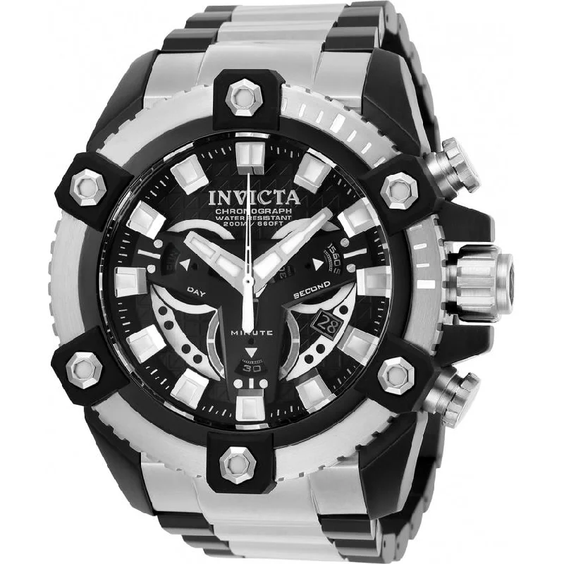 Invicta Men's 25583 Coalition Forces Black and Silver Inserts Stainless Steel Watch