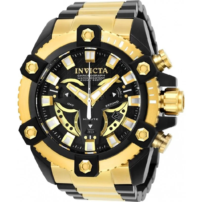 Invicta Men's 25584 Coalition Forces Black and Silver Inserts Stainless Steel Watch