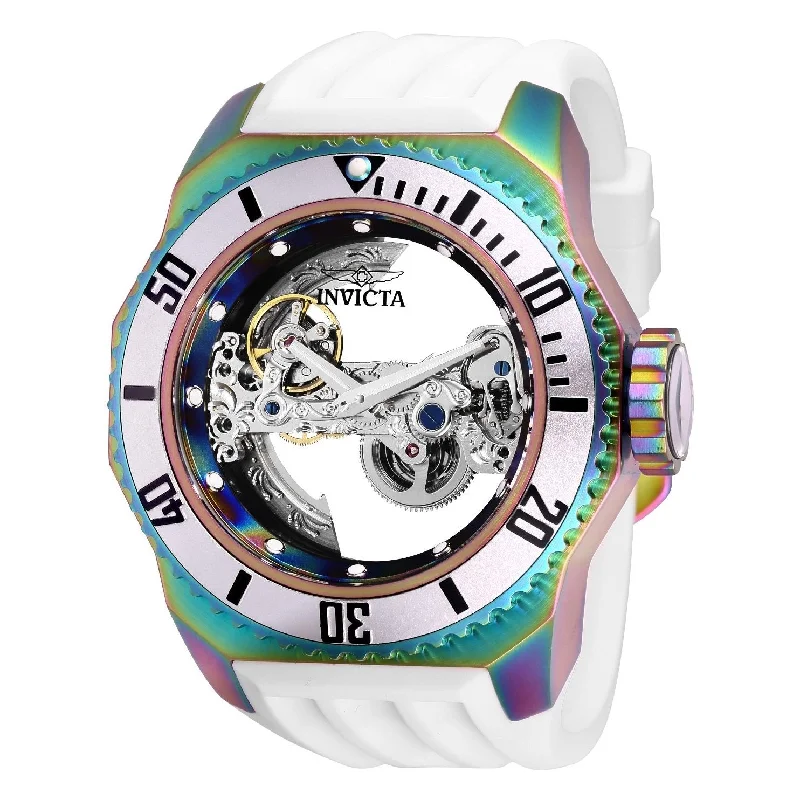 Invicta Men's 25629 Russian Diver Automatic White Silicone Watch