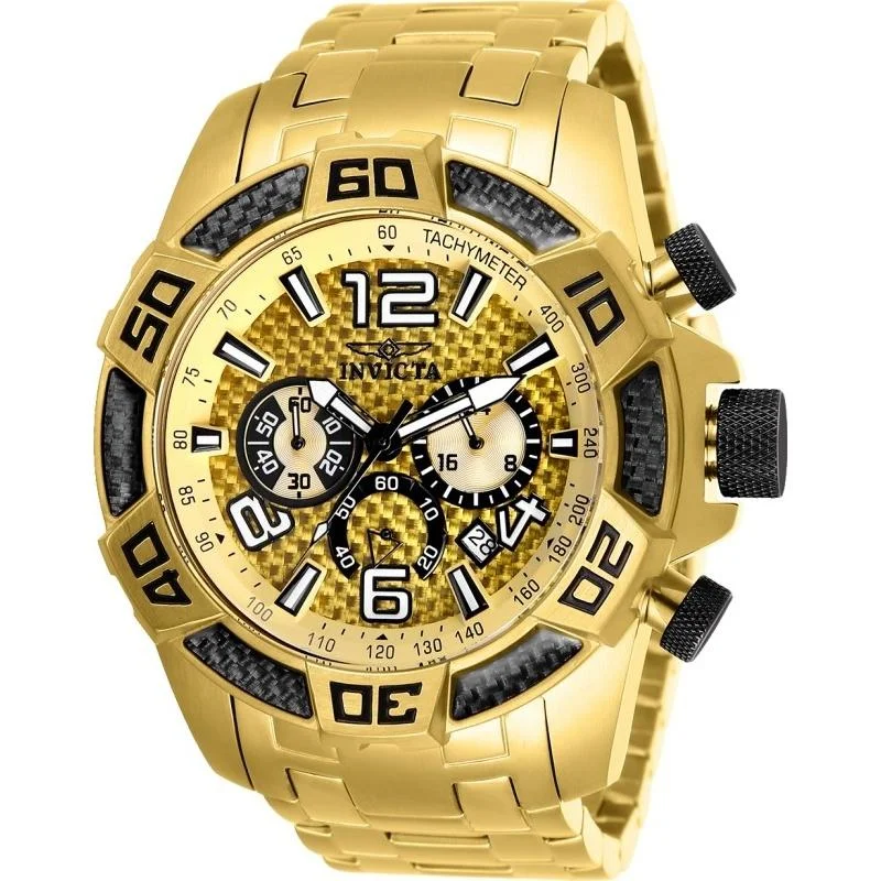 Invicta Men's 25854 Pro Diver Scuba Gold-Tone Stainless Steel Watch