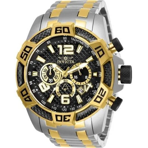 Invicta Men's 25856 Pro Diver Scuba Gold-Tone and Silver Stainless Steel Watch