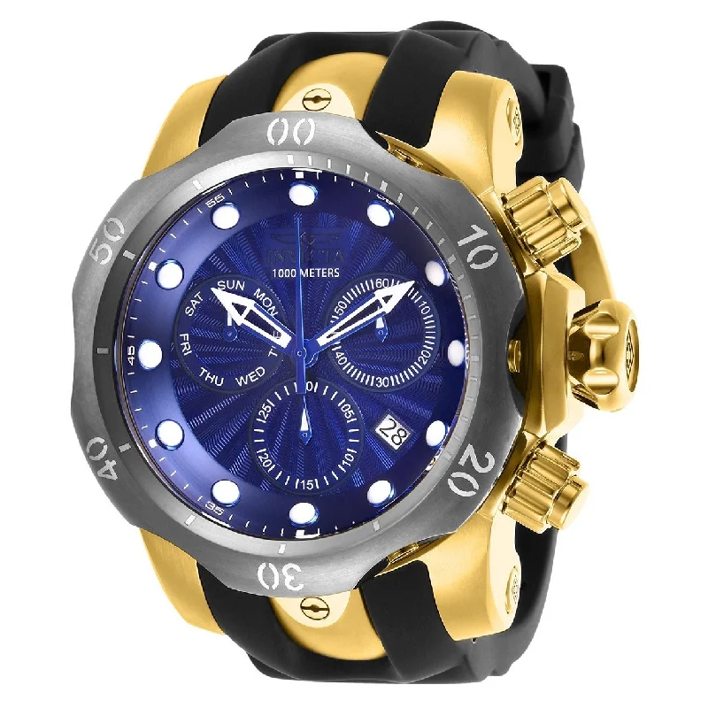 Invicta Men's 25899 Venom Reserve Black Polyurethane and Stainless Steel Watch