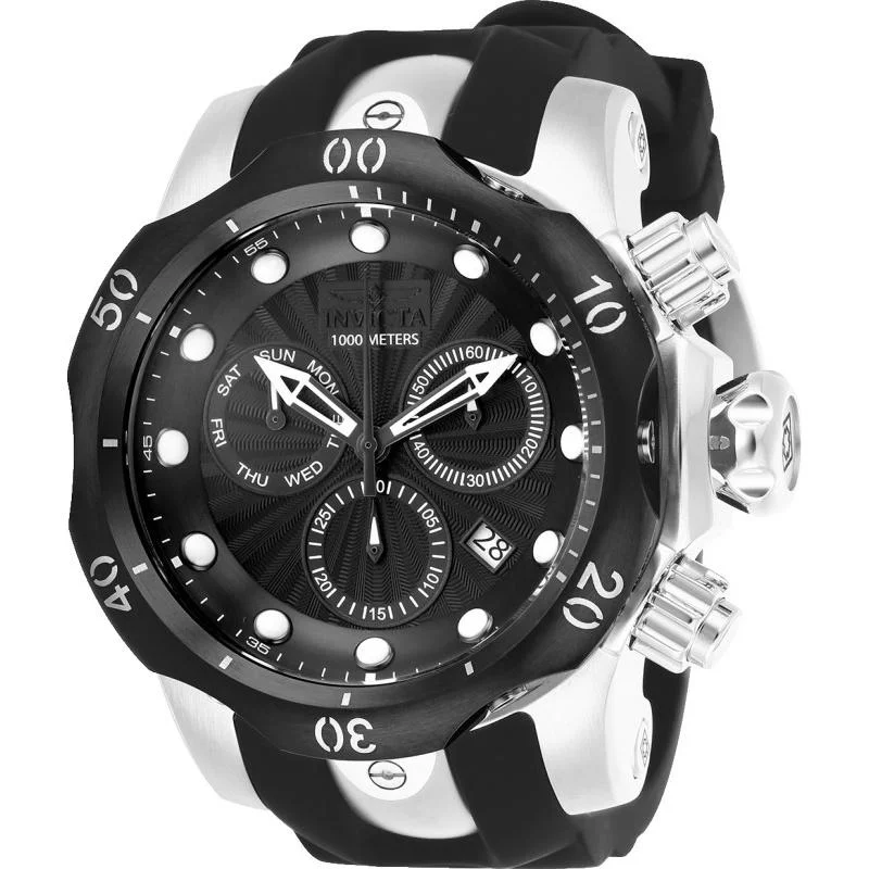 Invicta Men's 25900 Venom Black and Gun Metal Polyurethane and Stainless Steel Watch