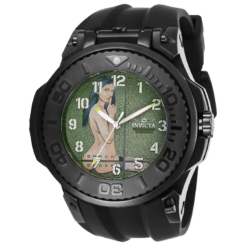 Invicta Men's 25927 Reserve Transatlantic Black Silicone Watch