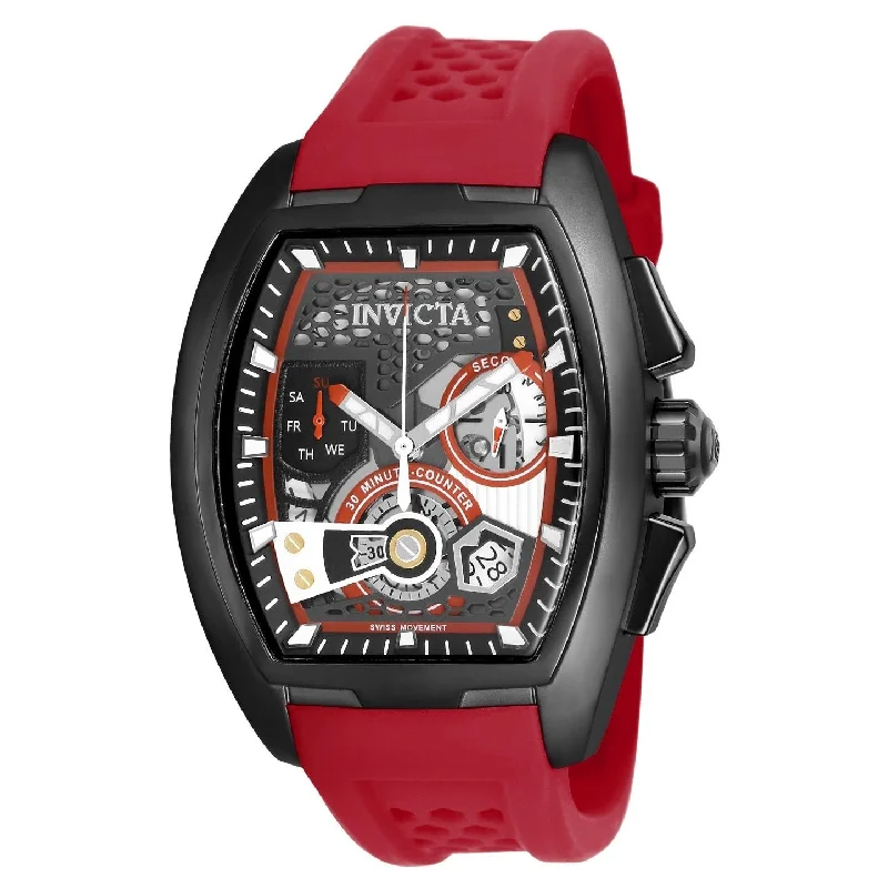 Invicta Men's 25934 S1 Rally Diablo Red Silicone Watch