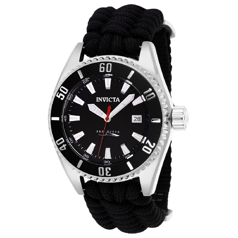 Invicta Men's 26024 Pro Diver Automatic Black Nylon Watch