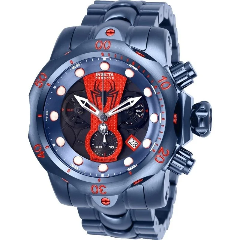 Invicta Men's 26064 Marvel Spiderman Blue Silicone Watch