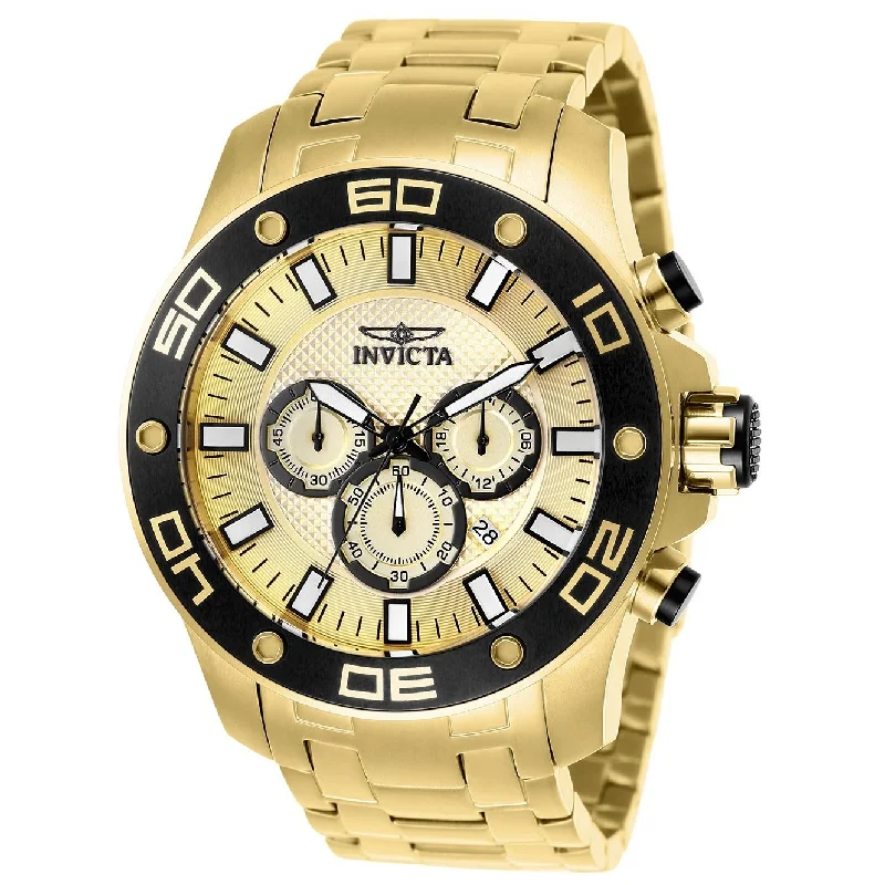 Invicta Men's 26079 Pro Diver Scuba Gold-Tone Stainless Steel Watch