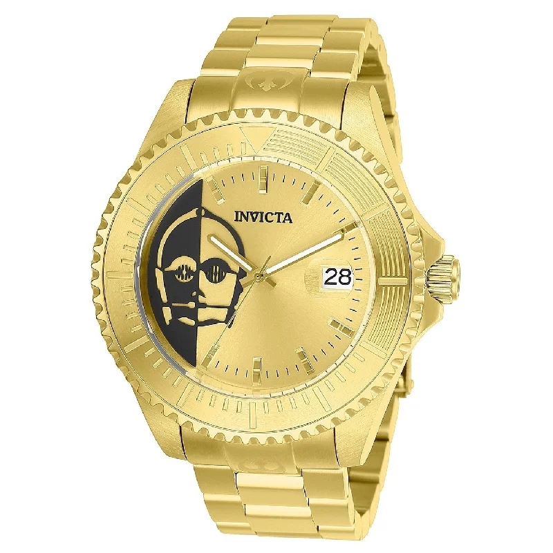 Invicta Men's 26166 Star Wars C-3PO Automatic Gold-tone Stainless Steel Watch