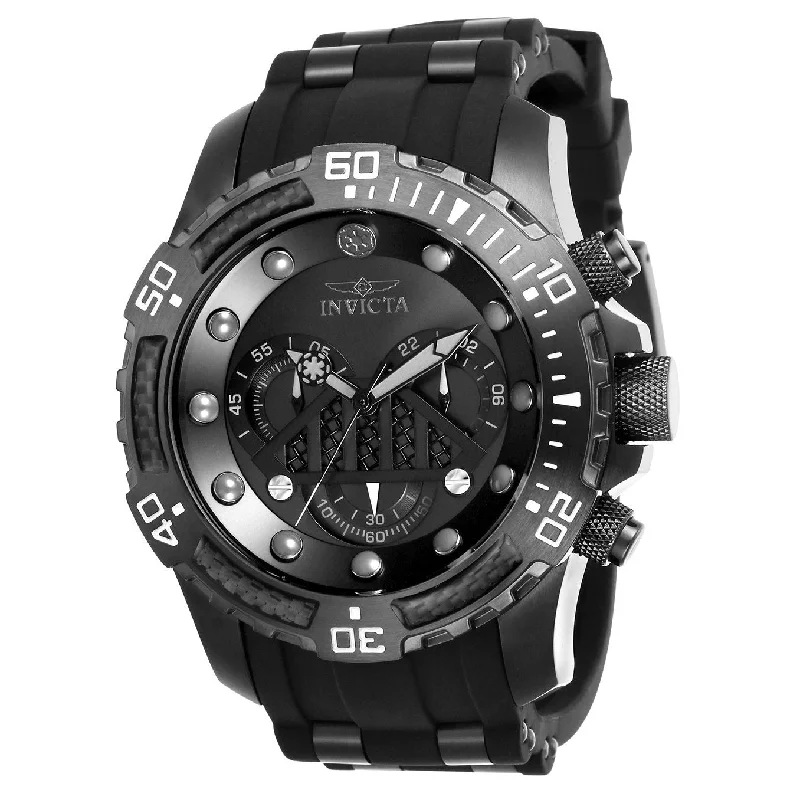 Invicta Men's 26178 Star Wars Darth Vader Black and Gunmetal Polyurethane and Stainless Steel Watch