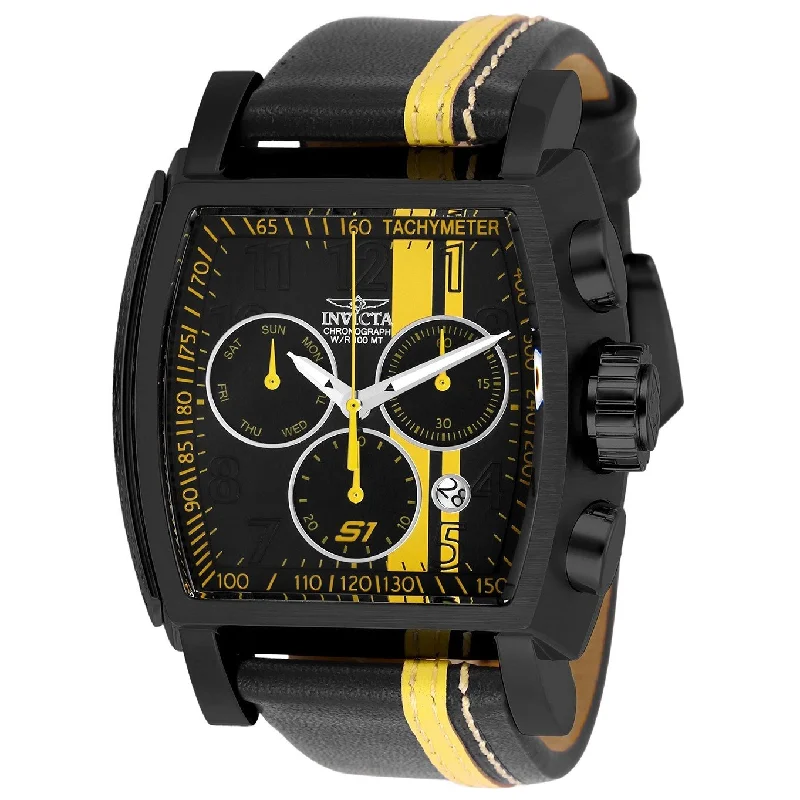 Invicta Men's 26397 S1 Rally Race Team Black Leather Watch