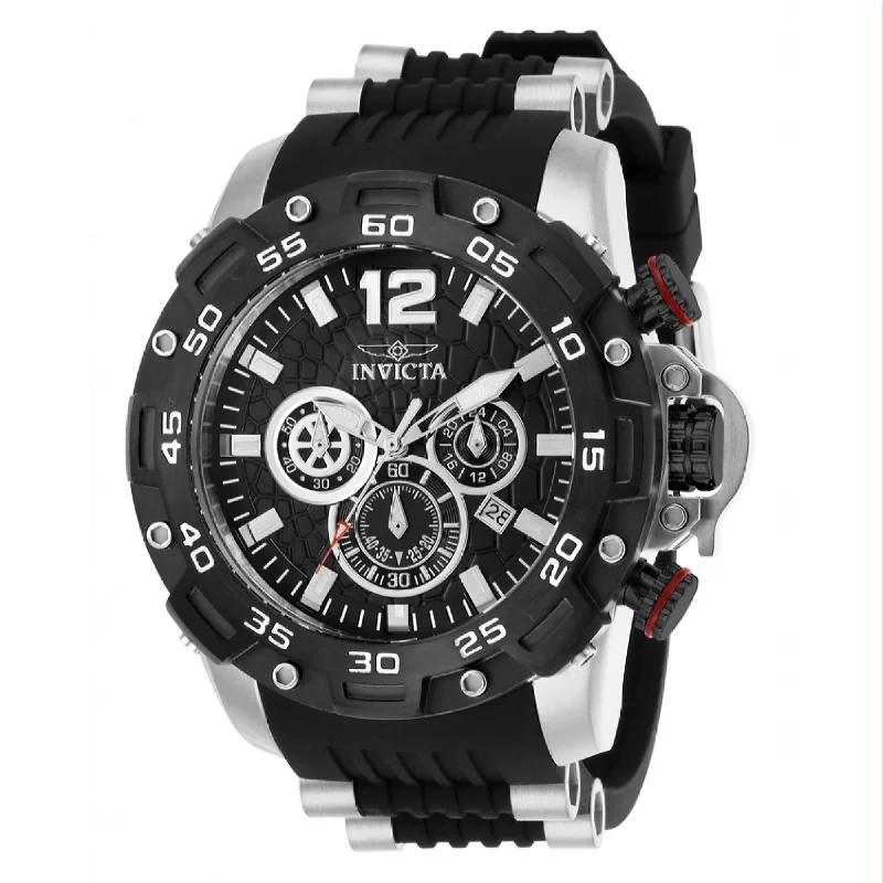 Invicta Men's 26403 Pro Diver Black and Silver Polyurethane and Stainless Steel Watch