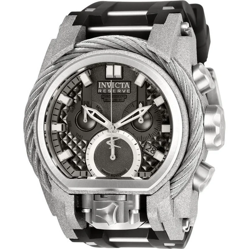 Invicta Men's 26446 Reserve Bolt Zeus Black and Silver Stainless Steel Watch