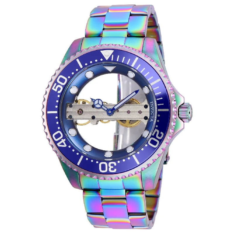 Invicta Men's 26480 Pro Diver Mechanical Iridescent Stainless Steel Watch