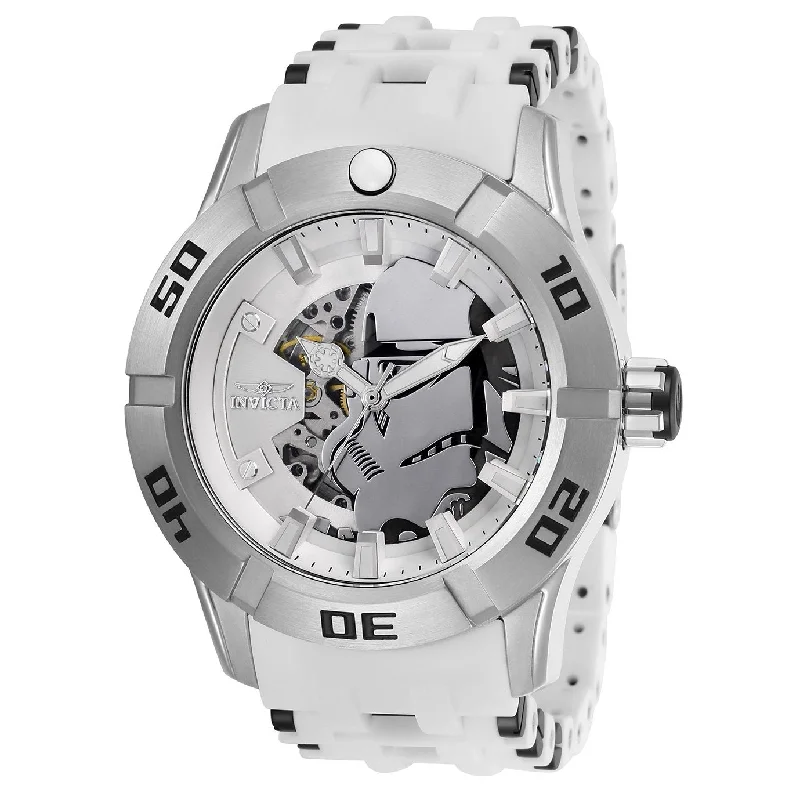 Invicta Men's 26554 Star Wars Stormtrooper Automatic White Polyurethane and Stainless Steel Watch