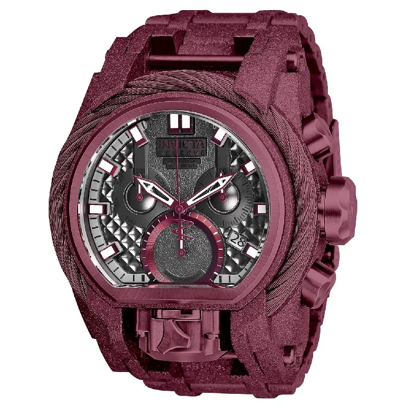 Invicta Men's 26683 Reserve Bolt Zeus Burgundy Stainless Steel Watch