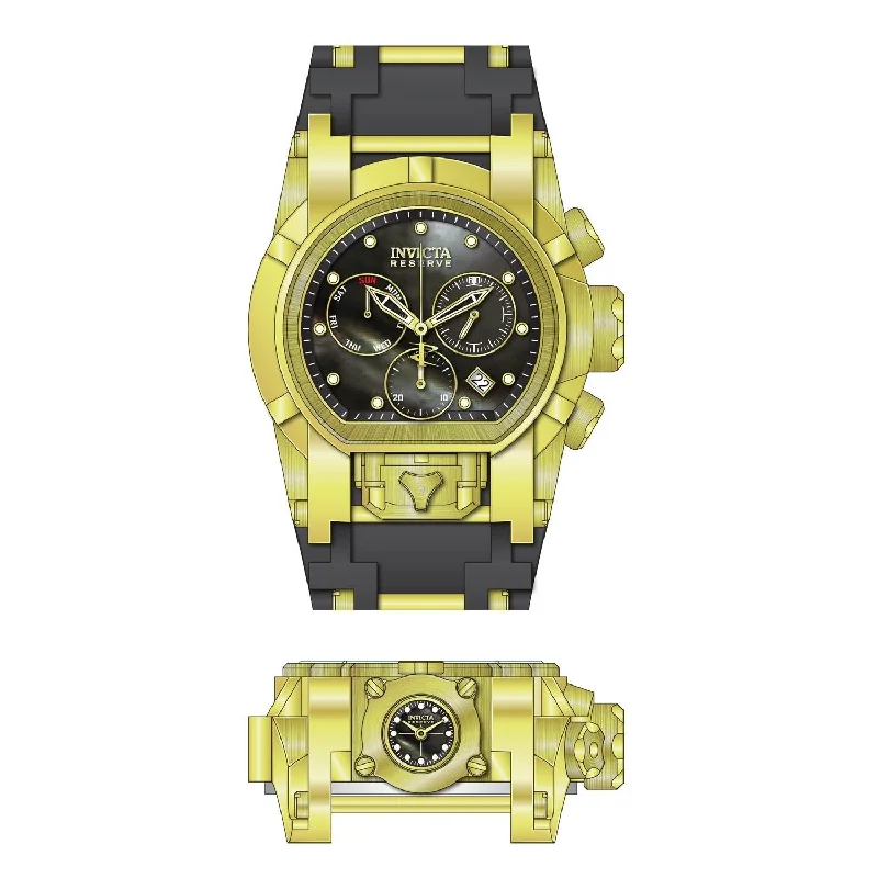 Invicta Men's 26713 Reserve Reserve Black and Gold-Tone Polyurethane and Stainless Steel Watch