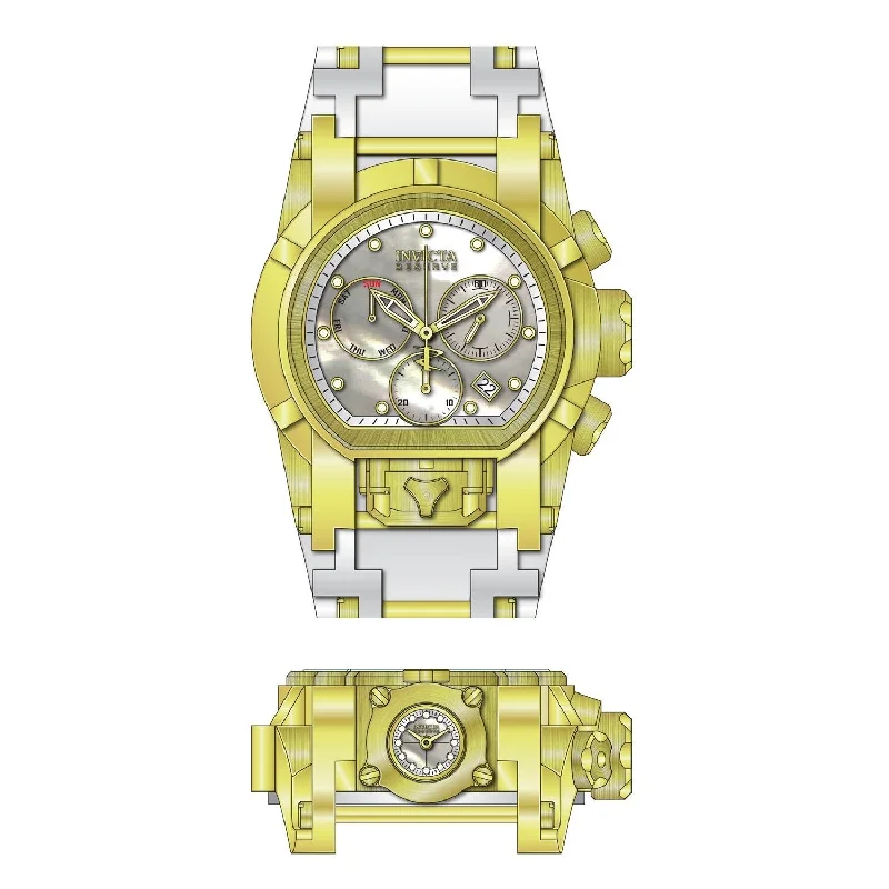 Invicta Men's 26714 Reserve Reserve White and Gold-Tone Inserts Polyurethane and Stainless Steel Watch