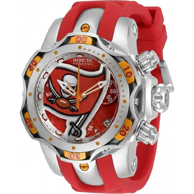 Invicta Women's 33113 NFL Buccaneers Red Silicone Watch