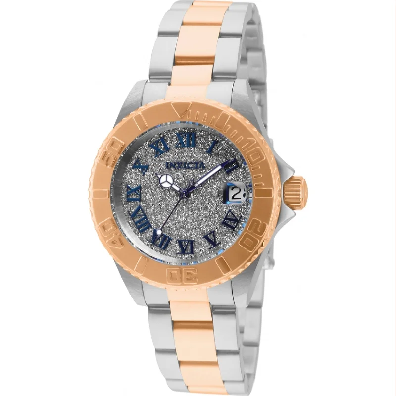 Invicta Women's 33362 Angel Rose-Tone and Silver Stainless Steel Watch