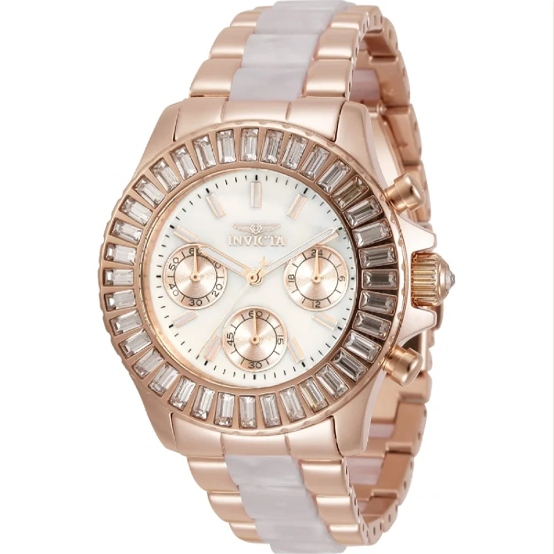 Invicta Women's 34421 Angel Rose-Tone Stainless Steel Watch