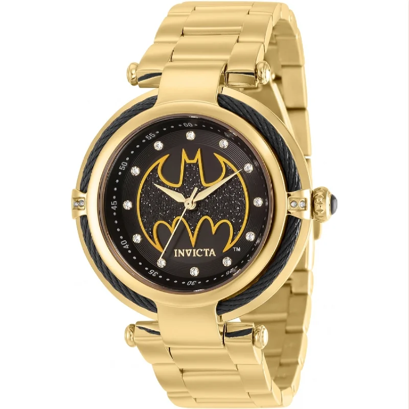 Invicta Women's 36955 DC Comics Batman Gold-Tone Stainless Steel Watch