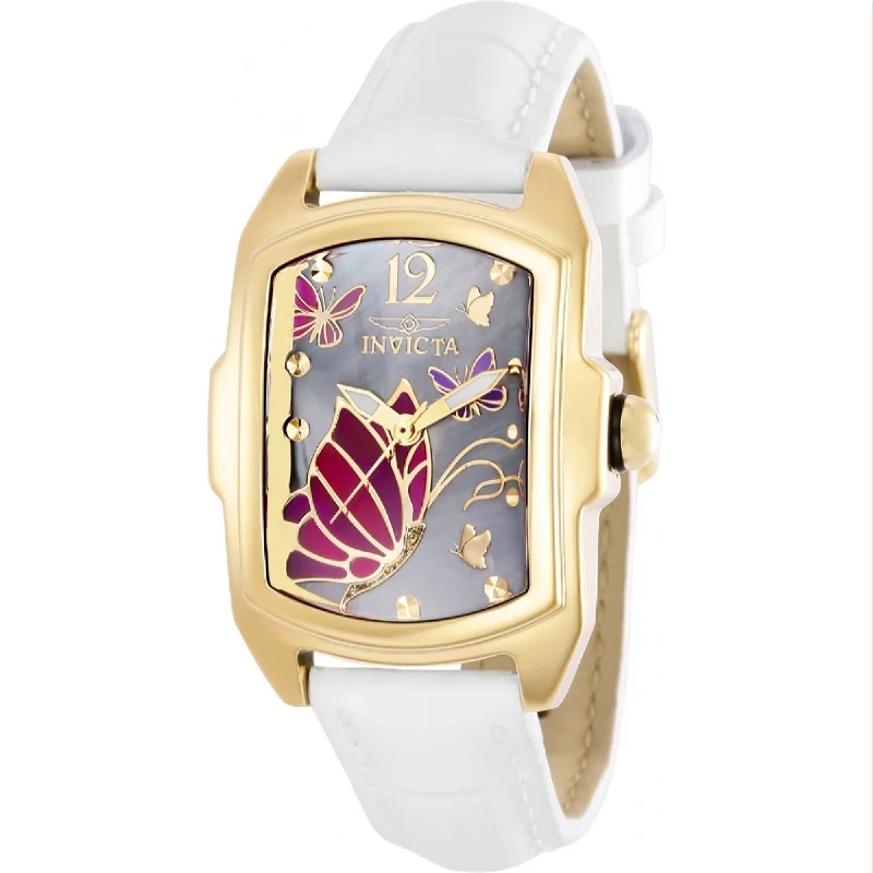 Invicta Women's 37113 Lupah White Leather Watch