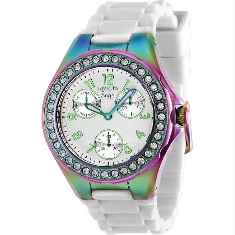 Invicta Women's 38751 Angel White Silicone Watch