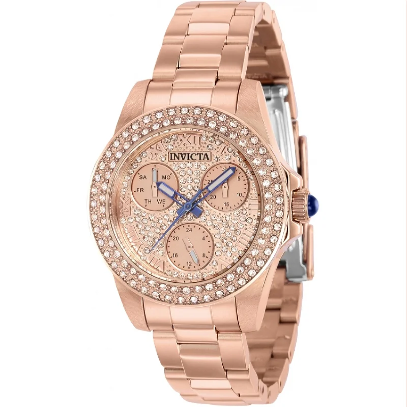 Invicta Women's 39244 Angel Rose-Tone Stainless Steel Watch