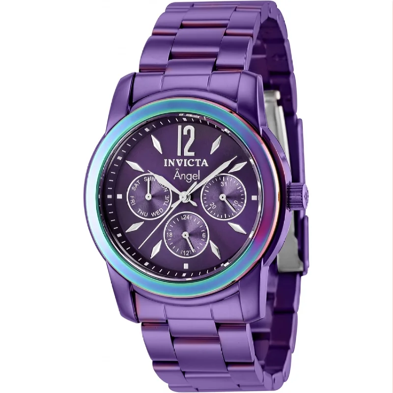 Invicta Women's 40226 Angel Purple Stainless Steel Watch