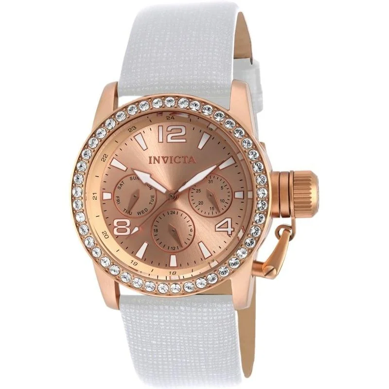 Invicta Women's 90224 Corduba White Leather Watch