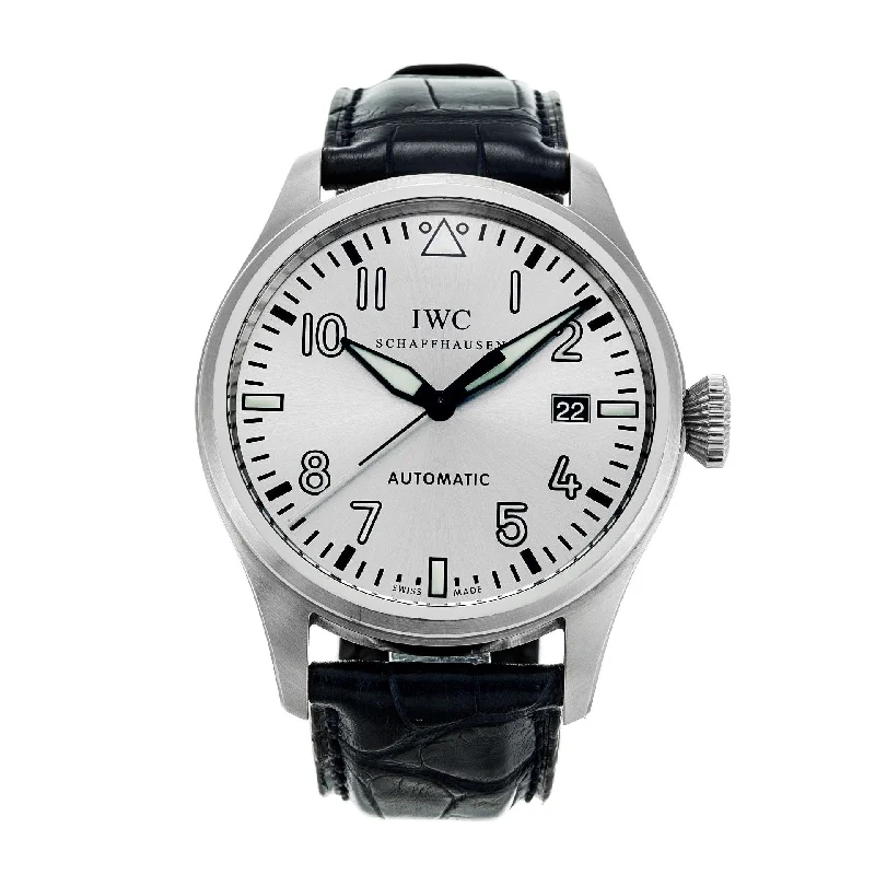 IWC Men's IW325519 Big Pilot Father And Son Lmtd Black Leather Watch