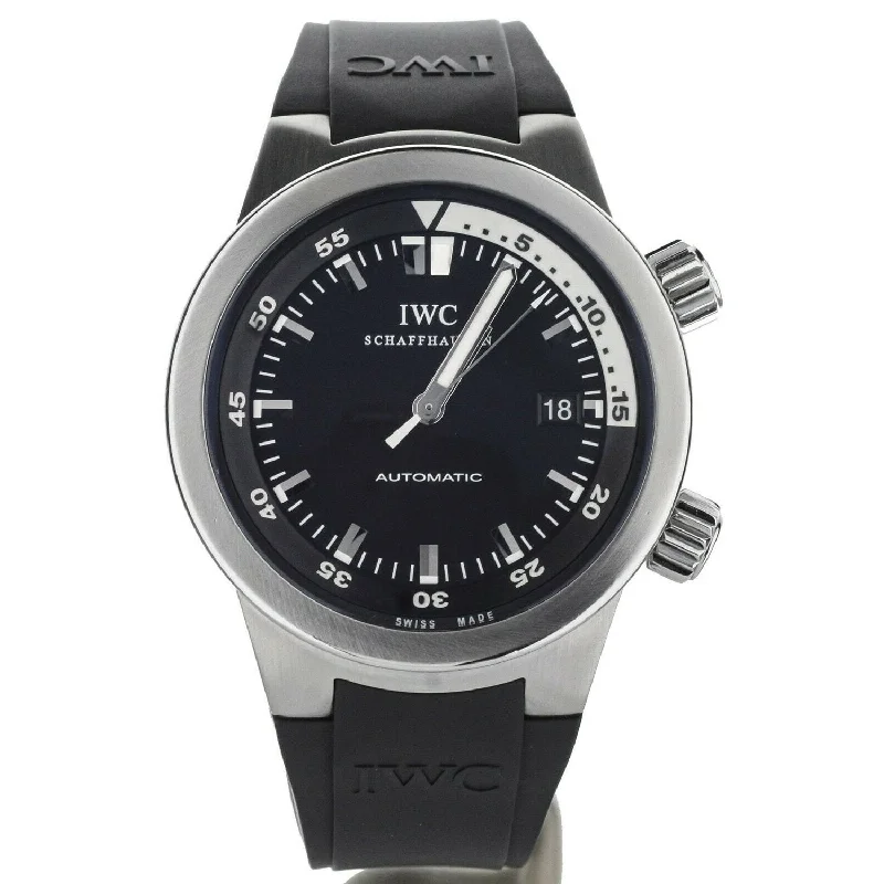 IWC Men's IW354807 Aquatimer Black Rubber Watch