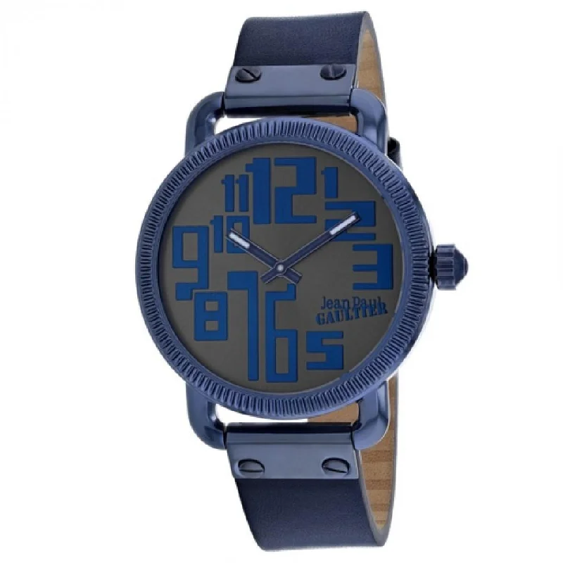 Jean Paul Gaultier Men's 8504406 Index Blue Leather Watch