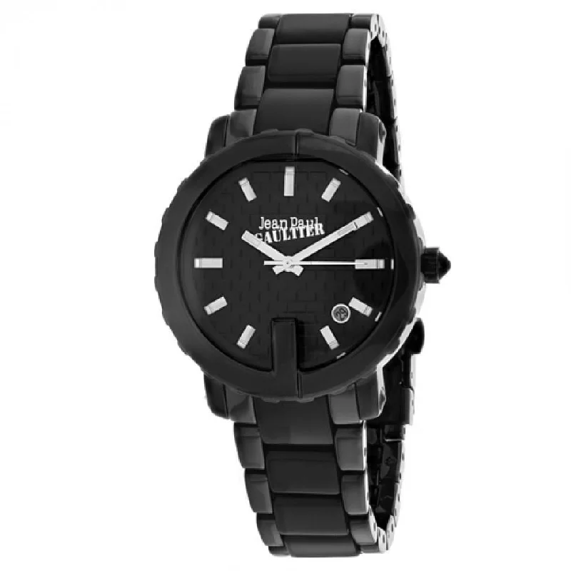 Jean Paul Gaultier Women's 8500514 Classic Black Leather Watch