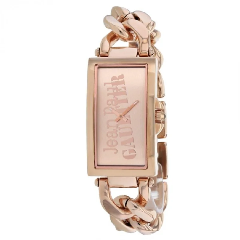 Jean Paul Gaultier Women's 8500904 Enchainee Rose Gold-Tone Stainless Steel Watch