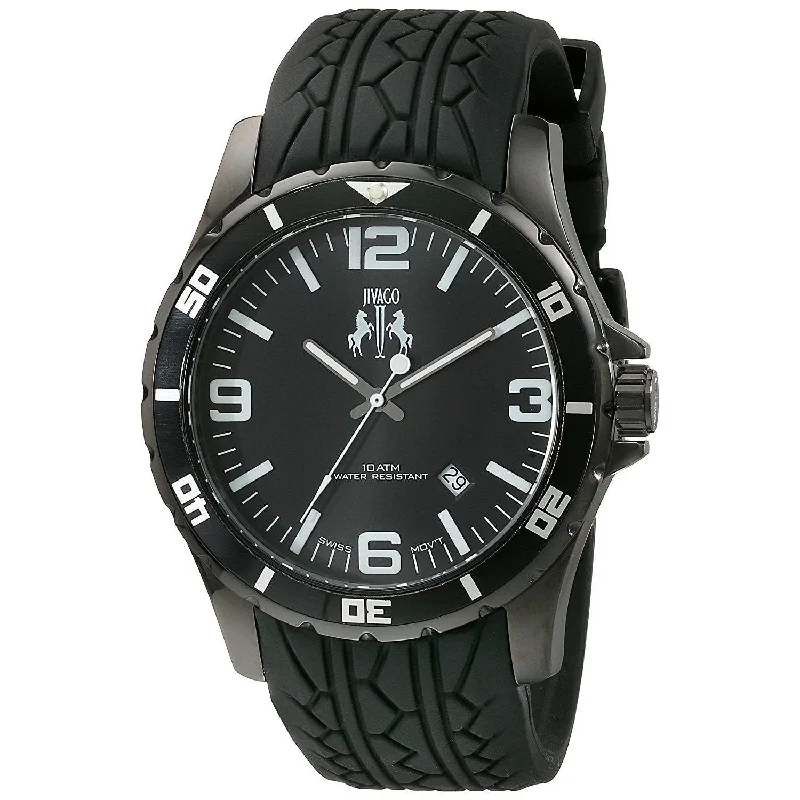 Jivago Men's JV0110 Ultimate Black Silicone Watch