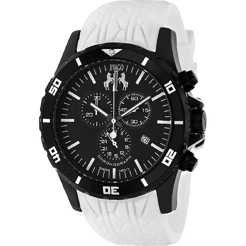 Jivago Men's JV0124 Ultimate Chronograph White Silicone Watch