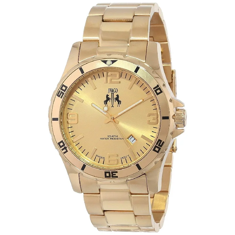 Jivago Men's JV6114 Ultimate Gold-Tone Stainless Steel Watch