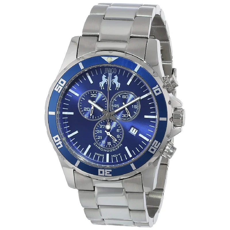 Jivago Men's JV6127 Ultimate Chronograph Stainless Steel Watch